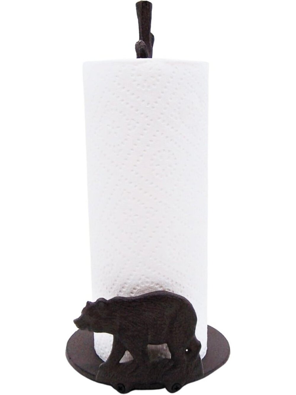 Rustic Freestanding Paper Towel Holder - Stylish Kitchen Organizer, 13.5 Inches